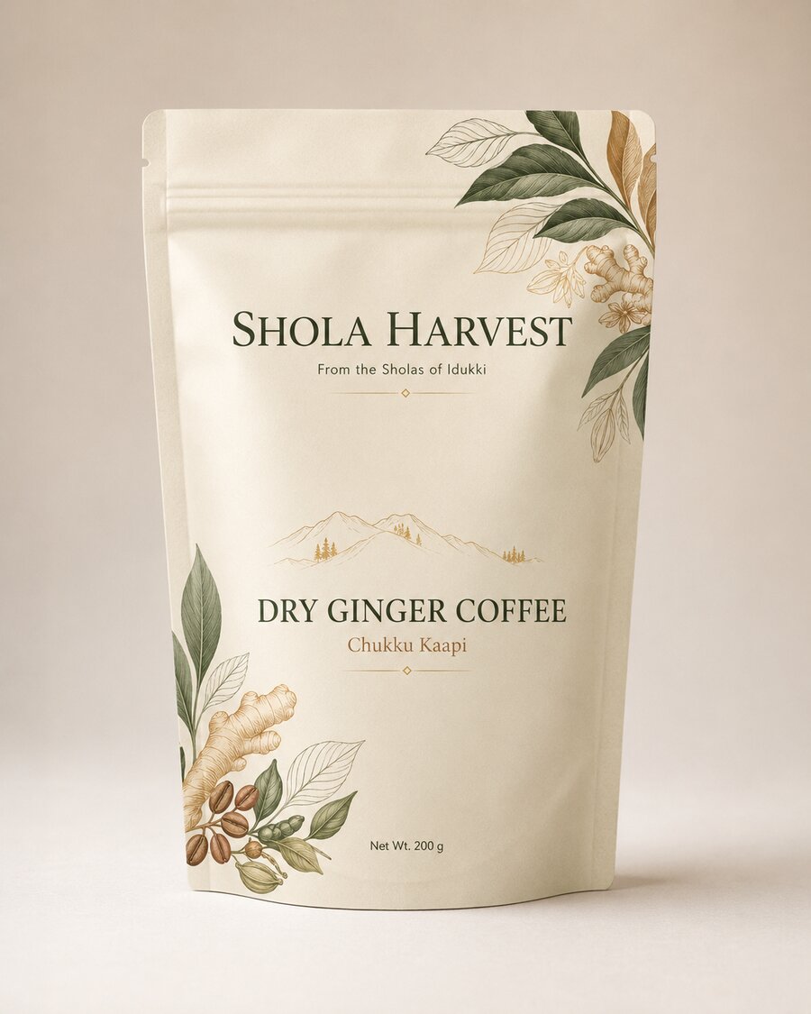 Shola Harvest Chukku Kaapi — dry ginger coffee pouch
